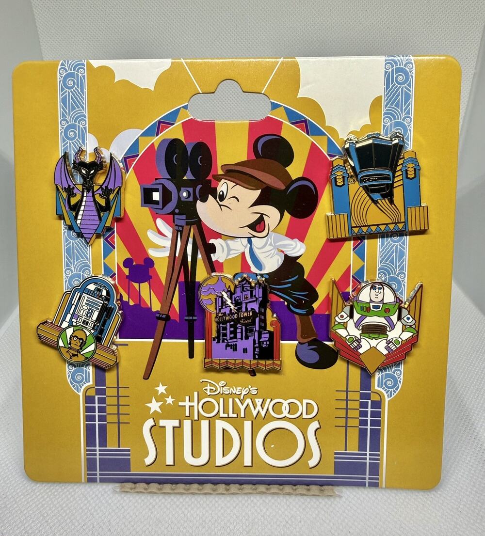 Disney Pins Hollywood Studios 5 piece set
